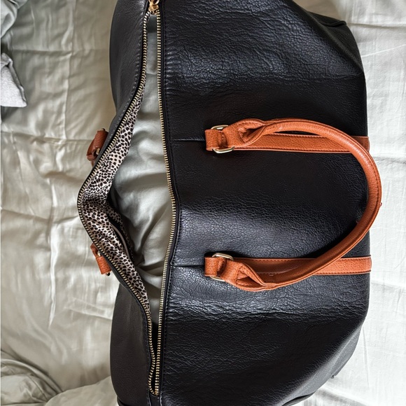 Sole Society Leather Duffel Bag - Picture 3 of 4